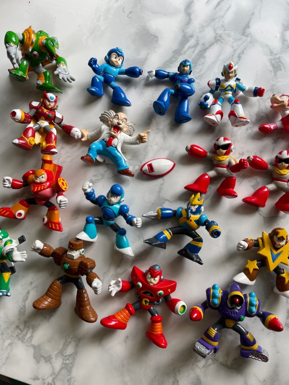 Megaman 5 Rockman Full Color Great Battle Mini Figure Vintage LOT + more!